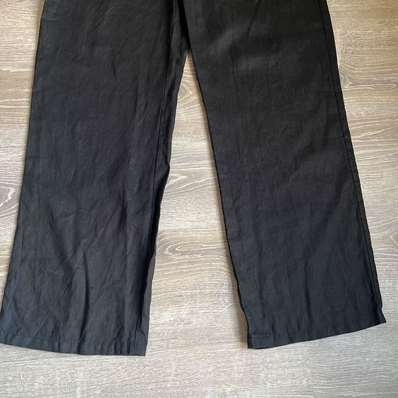 DISSH NORAH BLACK LINEN PANT - Picture 7 of 13